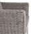 "Капучино" кресло из искусственного ротанга (гиацинт), цвет серый